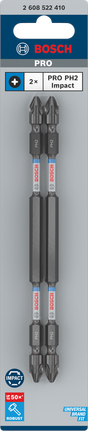 ดอกสว่านกระแทก Bosch PRO PH2 150 มม. 2 แพ็ค.