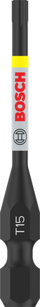 ดอกไขควงกระแทก PRO Torx, T15, 55 มม., 2 ชิ้น ดอกไขควงกระแทก Bosch PRO Torx T15 55 มม. เพื่อการยึดที่แม่นยำ