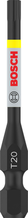ดอกไขควงกระแทก PRO Torx, T20, 55 มม., 2 ชิ้น อุปกรณ์เสริมไขควง Bosch PRO Torx Impact Bit T20 ขนาด 55 มม.
