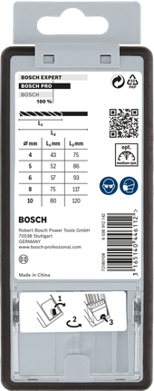 ชุดดอกสว่านเจาะไม้ Bosch PRO Wood Brad Point 5 ชิ้น.