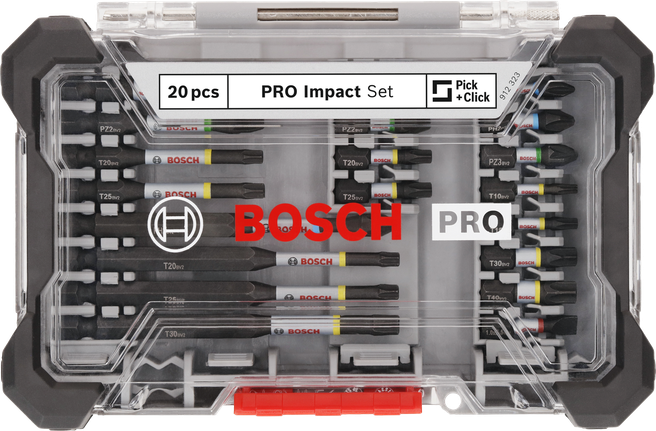 ชุดดอกไขควง PRO Impact 20 ชิ้น ชุดดอกไขควงกระแทก Bosch PRO Impact 20 ชิ้น.