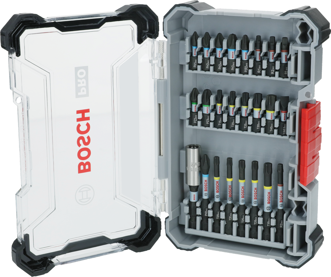 ชุดดอกไขควงกระแทก Bosch PRO 24 ชิ้น พร้อมกล่องเก็บ.