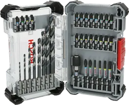 ชุด Bosch PRO Impact Metal พร้อมดอกสว่านและไขควงคละแบบ.