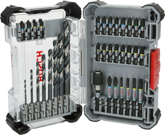 ชุด Bosch PRO Impact Metal พร้อมดอกสว่านและไขควงคละแบบ.