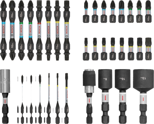 ชุดดอกไขควงกระแทก Bosch PRO จำนวน 36 ชิ้น.