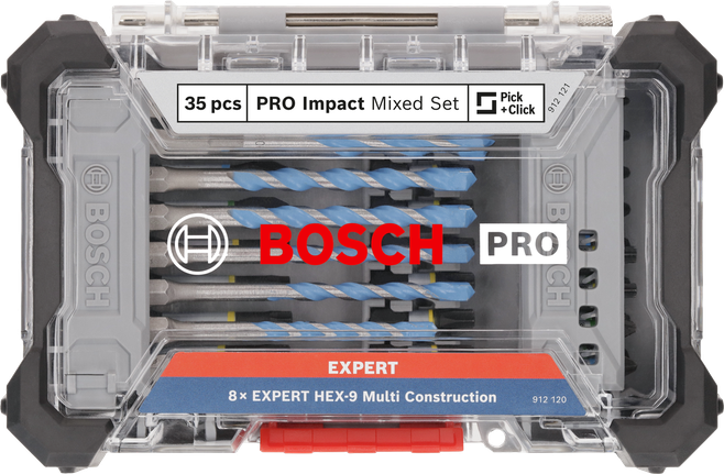 Bosch PRO Impact ชุดผสม 35 ชิ้น.