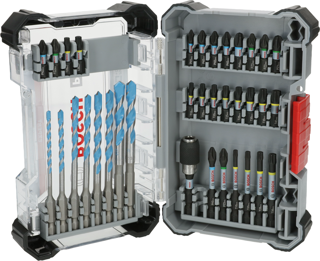 ชุดดอกสว่านและดอกสว่าน Bosch PRO Impact คละแบบ 6 x 35 ชิ้น.