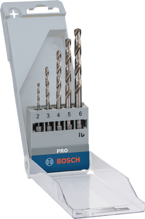 ชุดดอกสว่านเจาะเหล็ก Hex Twist Bosch PRO Metal HSS-G จำนวน 5 ชิ้น.