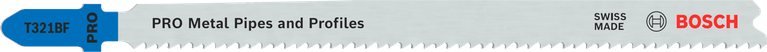ใบเลื่อยจิ๊กซอว์ Bosch T321BF สำหรับท่อโลหะและโปรไฟล์.