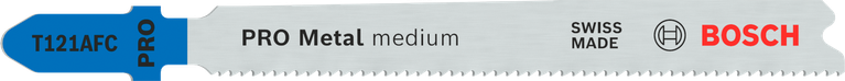 ใบเลื่อยจิ๊กซอว์ Bosch PRO Metal ขนาดกลาง T121AFC สำหรับตัดโลหะ.
