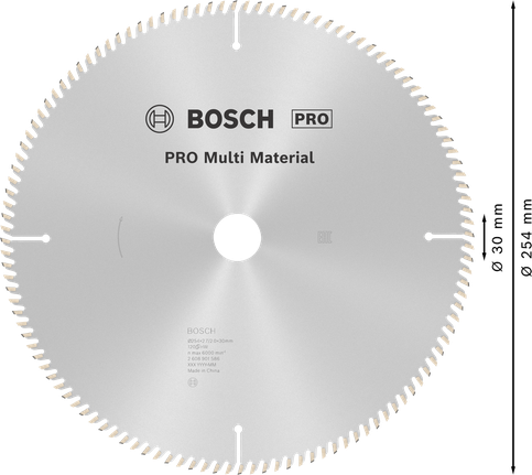 ใบเลื่อยวงเดือน PRO Multi Material, 254 x 2.7 x 30 มม., T120 ใบเลื่อยวงเดือน PRO Multi Material, 254 x 2.7 x 30 มม., T120