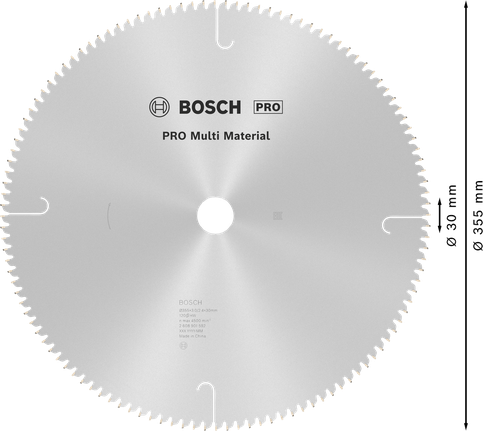ใบเลื่อยวงเดือน PRO Multi Material, 355 x 3 x 30 มม., T120 ใบเลื่อยวงเดือน PRO Multi Material, 355 x 3 x 30 มม., T120