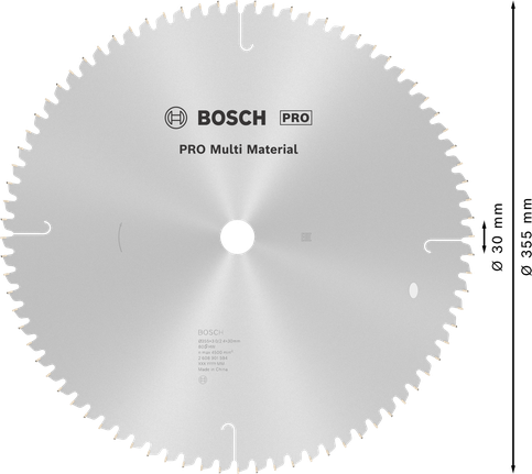 ใบเลื่อยวงเดือน PRO Multi Material, 355 x 3 x 30 มม., T80 ใบเลื่อยวงเดือน PRO Multi Material, 355 x 3 x 30 มม., T80