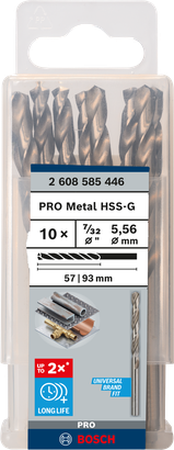 PRO Metal HSS-G ดอกสว่าน Bosch PRO Metal HSS-G 7/32″