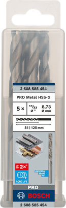 PRO Metal HSS-G ดอกสว่าน Bosch PRO Metal HSS-G 11/32″