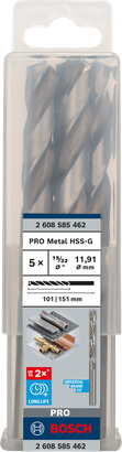ดอกสว่าน Bosch PRO Metal HSS-G 15/32″