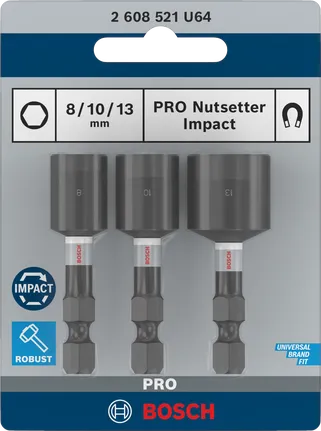 ชุด Bosch PRO Nutsetter Impact 8/10/13 มม.