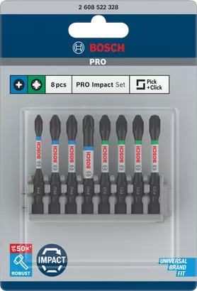 Object #200469802: 2608522328_bo_pro_p_f_1 ชุดไขควงกระแทก Bosch PRO Impact 8 ชิ้น