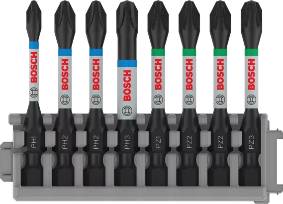 Object #200469804: 2608522328_bo_pro_u_f_1 ชุดดอกไขควงกระแทก Bosch PRO 8 ชิ้น คละขนาด 55 มม.