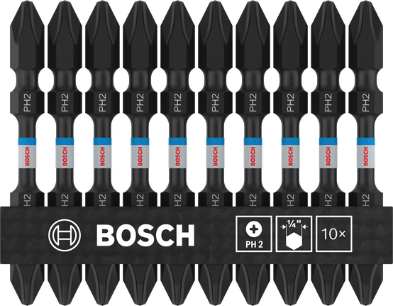ดอกสว่าน 2 ปลาย Bosch PRO Softwood และ Stainless Steel PH2 บรรจุ 10 อัน.
