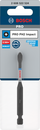 ดอกไขควงกระแทก PRO Phillips, PH2, 90 มม. ดอกสว่านกระแทก Bosch PRO PH2 ขนาด 90 มม.
