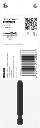 ดอกไขควงกระแทก PRO Torx, T20, 90 มม. ดอกสว่าน Bosch PRO Torx T20 90 มม.