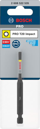 ดอกไขควงกระแทก PRO Torx, T20, 90 มม. ดอกสว่าน Bosch PRO Torx T20 90 มม.