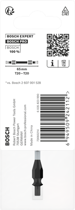 ดอกสว่าน Bosch PRO 2 หัว T20 ขนาด 65 มม.