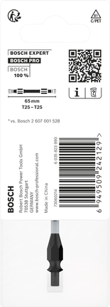 ดอกสว่านกระแทก Bosch PRO 2 หัว T25 ขนาด 65 มม.
