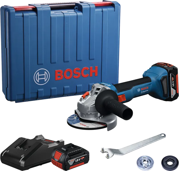 ชุดเครื่องเจียรไร้สาย Bosch GWS 18V-8 พร้อมกล่องใส่.
