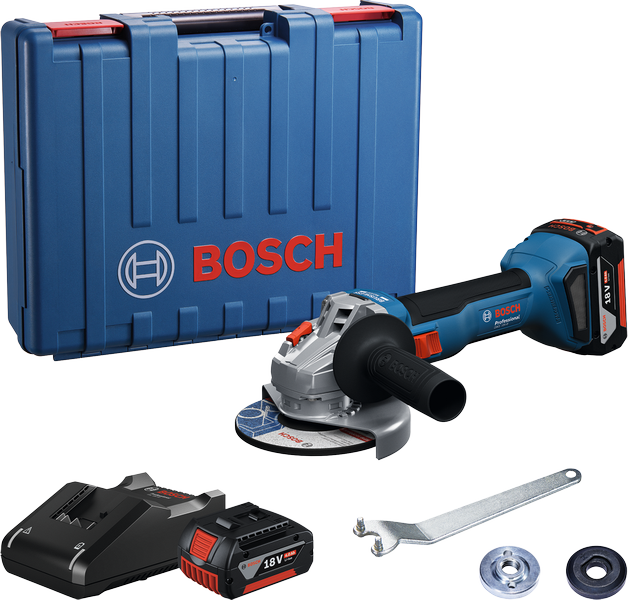 ชุดเครื่องเจียรไร้สาย Bosch GWS 18V-8 พร้อมกล่องใส่.