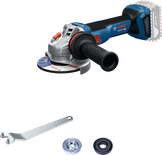 เครื่องเจียรไฟฟ้า Bosch GWS 18V-11 พร้อมด้ามจับด้านข้าง.