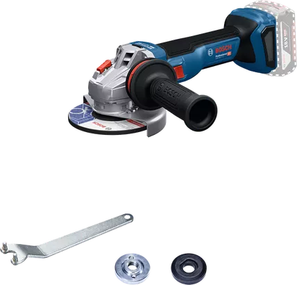 GWS 18V-11 S เครื่องเจียรไฟฟ้า Bosch พร้อมอุปกรณ์เสริมสำหรับการตัดหรือการเจียร
