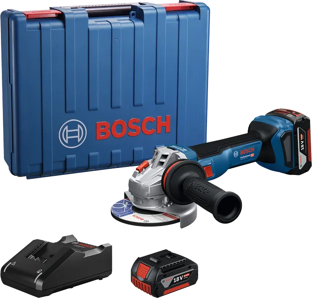เครื่องเจียรไฟฟ้า Bosch GWS 18V-11 พร้อมเคส แบตเตอรี่ และเครื่องชาร์จ.
