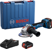เครื่องเจียรไฟฟ้า Bosch GWS 18V-11 พร้อมเคส แบตเตอรี่ และเครื่องชาร์จ.