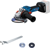 เครื่องเจียรไร้สาย Bosch GWS 18V-15 S พร้อมอุปกรณ์เสริม.