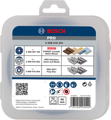 ชุดตัดและเจียร Bosch PRO 125 x 1 x 22.23 มม. 5 ชิ้น