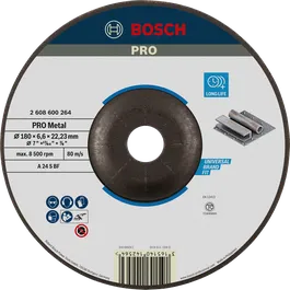 ใบเจียรโลหะ Bosch PRO A 24 S BF ขนาด 180 มม. อายุการใช้งานยาวนาน.