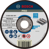 ใบตัดโลหะ Bosch PRO 100 x 2.5 x 16 มม. อายุการใช้งานยาวนาน