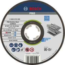 ใบตัดสแตนเลส Bosch PRO X-Lock 125 มม.