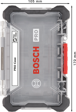 Bosch PRO Empty Case ขนาดกลาง กล่องเก็บของแบบใส.