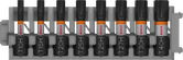 ชุดดอกสว่านกระแทก Bosch PRO TH Impact Bits T10H ถึง T40H จำนวน 8 ชิ้น