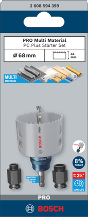 Bosch PRO Multi Material PC Plus Starter Set 68 มม. 5 ชิ้น.