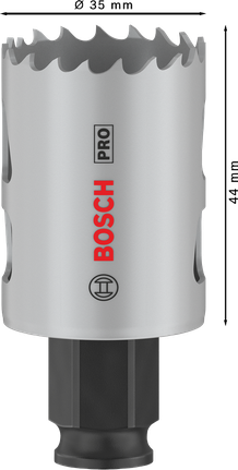 ดอกเจาะคว้าน PRO Multi Material PC Plus, 35 มม. Bosch PRO Multi Material PC Plus ดอกเจาะรู 35 มม.