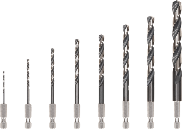 ชุดดอกสว่านกระแทก Bosch PRO Metal HSS-G จำนวน 8 ชิ้น.