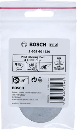 คลิปล็อคแผ่นรองหลัง Bosch PRO X-Lock.