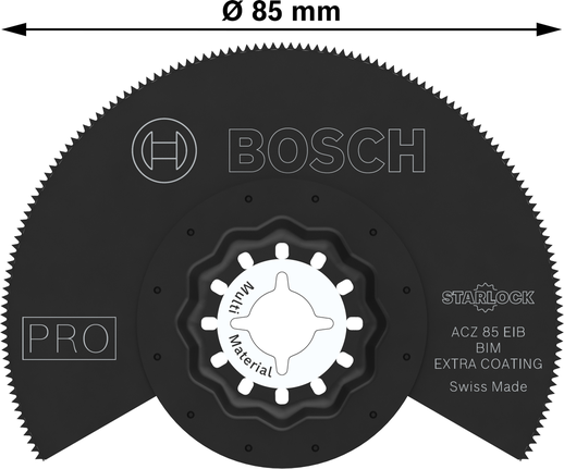 ใบเลื่อยอเนกประสงค์ Bosch PRO ACZ 85 EIB สำหรับการตัด 85 มม.