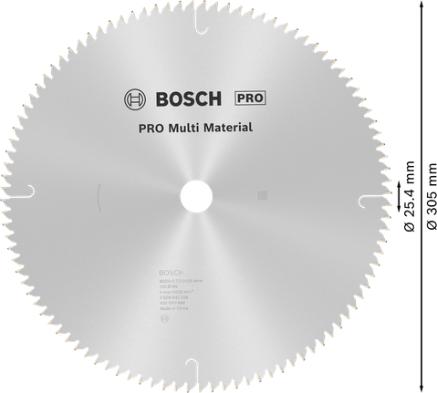 ใบเลื่อยวงเดือน PRO Multi Material, 305 x 2.7 x 25.4 มม. ใบเลื่อยวงเดือน PRO Multi Material, 305 x 2.7 x 25.4 มม.