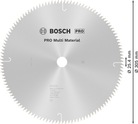 ใบเลื่อยวงเดือน PRO Multi Material, 305 x 2.7 x 25.4 มม. ใบเลื่อยวงเดือน PRO Multi Material, 305 x 2.7 x 25.4 มม.