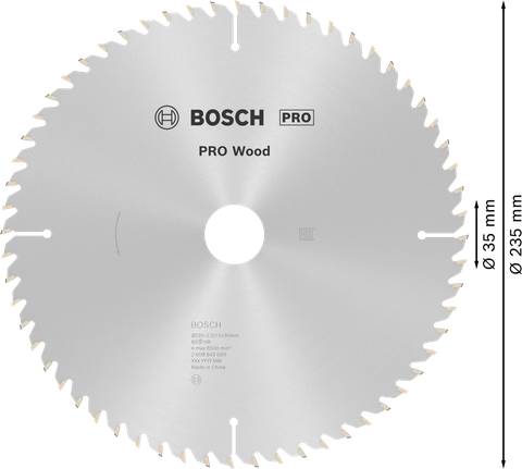 ใบเลื่อยวงเดือน PRO Wood, 235 x 2.2 x 35 มม. ใบเลื่อยวงเดือน PRO Wood, 235 x 2.2 x 35 มม.